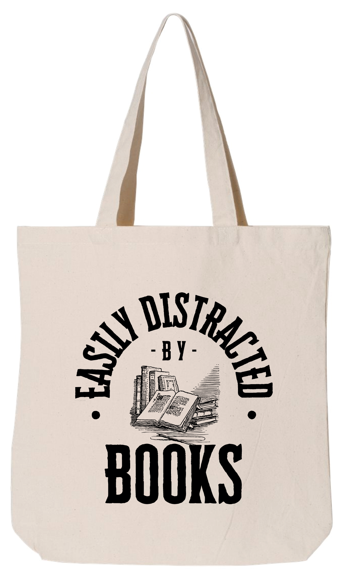 Easily Distracted by Books Tote Bag