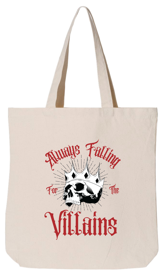 Always Falling for the Villains Tote Bag