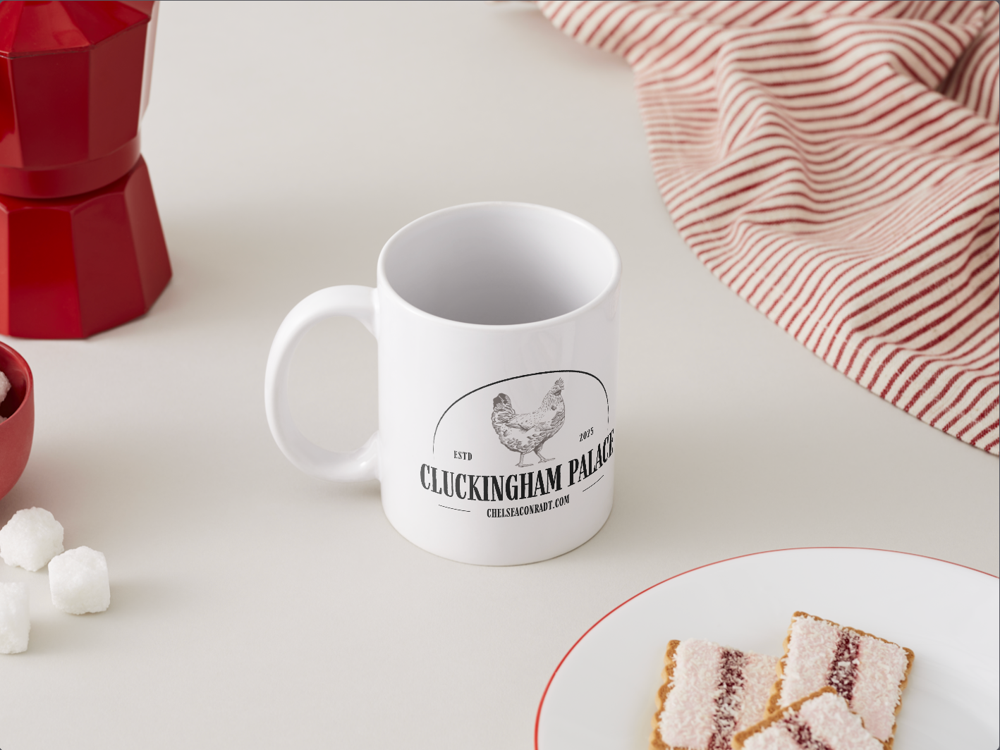 Cluckingham Palace Mug - Chelsea Conradt